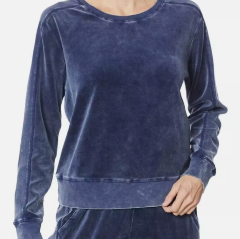Skinnygirl Snow Wash Velour Pullover Sweatshirt Nwt 3x